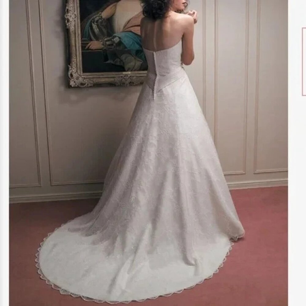Casablanca Bridal Wedding Dress Whimsical Wonder IVORY Gown C1772 WOMEN 8 NEW - Picture 2 of 13
